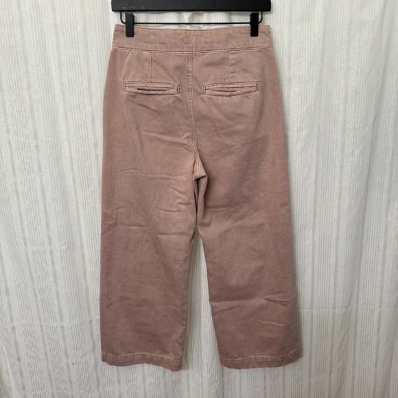 AEO🦅 Blush Pink Wide Leg Cotton Culottes Trousers - Picture 2 of 8